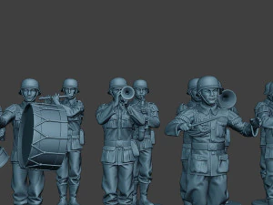 german soldiers military band pack1 ww2 g8 3D Print Model
