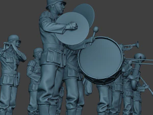 german soldiers military band pack1 ww2 g8 3D Print Model