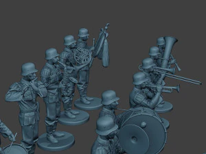 german soldiers military band pack1 ww2 g8 3D Print Model