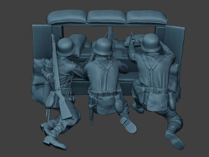 german soldiers ww2 mg42 g7 pack1 Modelo de impresión 3D