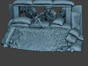 german soldiers ww2 mg42 g7 pack1 Modelo de impresión 3D