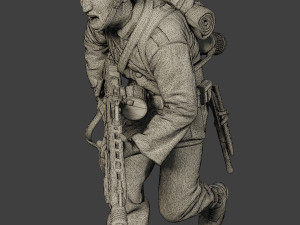 german soldiers ww2 mg42 g7 pack1 Modelo de impresión 3D