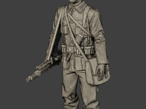 german soldiers ww2 mg42 g7 pack1 Modelo de impresión 3D