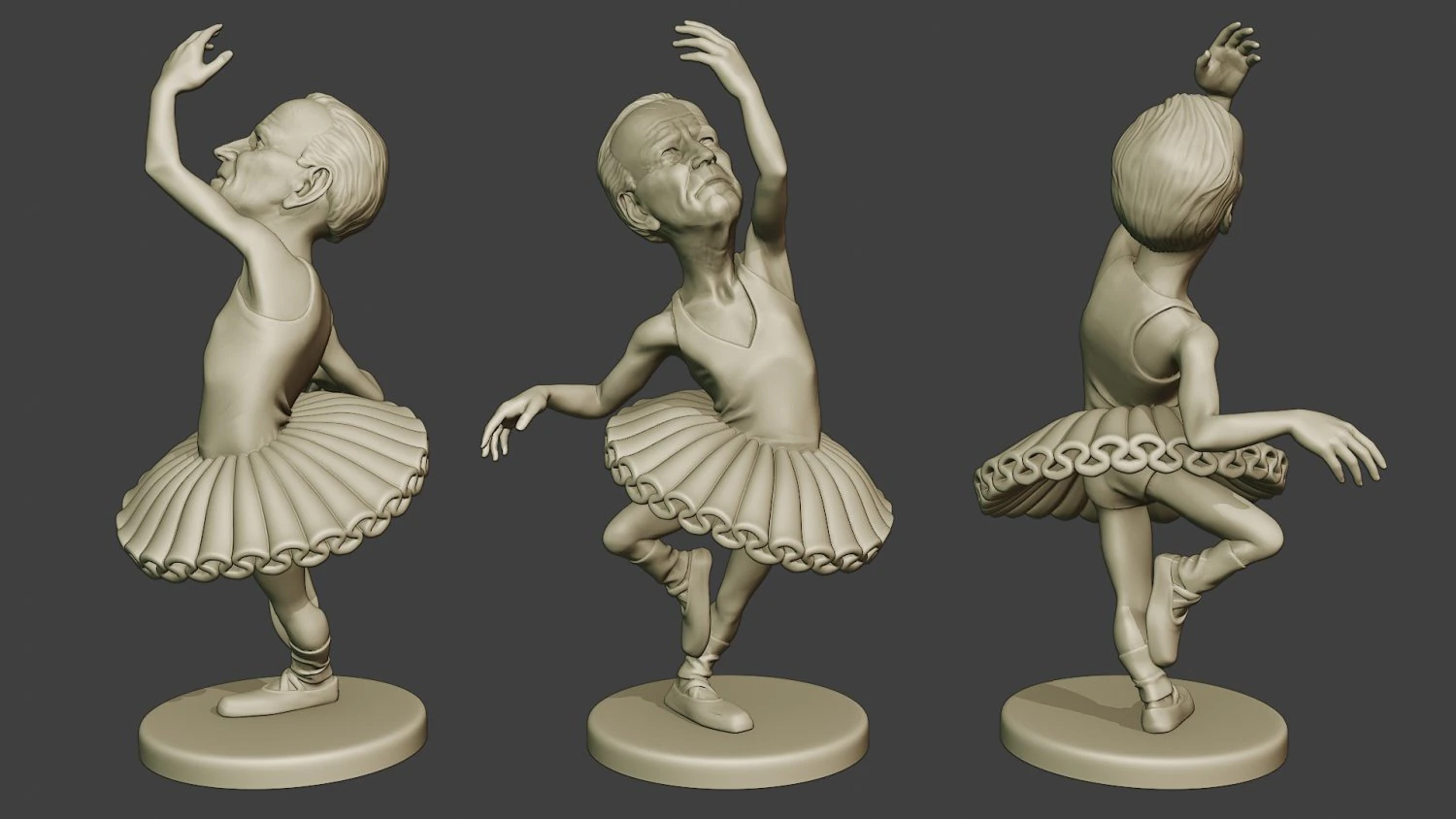 joe biden ballet meme 3D Print Model .c4d .max .obj .3ds .fbx .stl .blend 