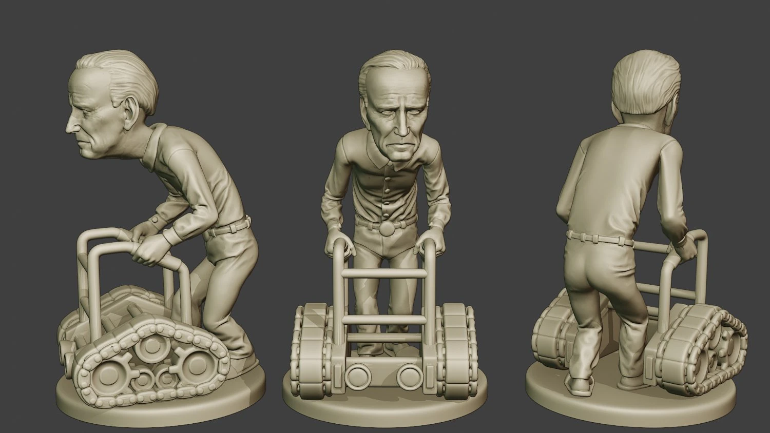 joe biden old walker meme 3D Print Model .c4d .max .obj .3ds .fbx .stl .blend
