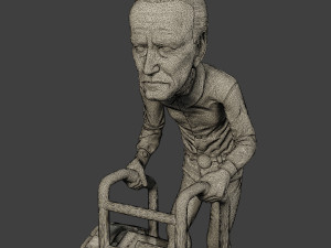 joe biden old walker meme 3D Print Model