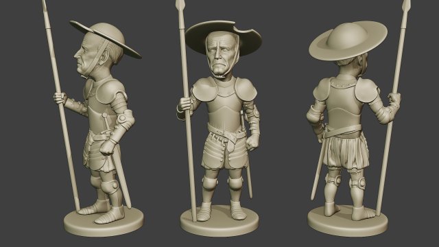 joe biden quixote meme Modelo de Impressão 3D .c4d .max .obj .3ds .fbx .stl .blend 