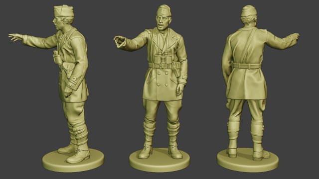 italian tank crew unit ww2 action1 itcu1 3D Baskı Modeli .c4d .max .obj .3ds .fbx .stl .blend 
