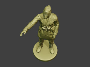 italian tank crew unit ww2 action1 itcu1 3D Baskı Modeli