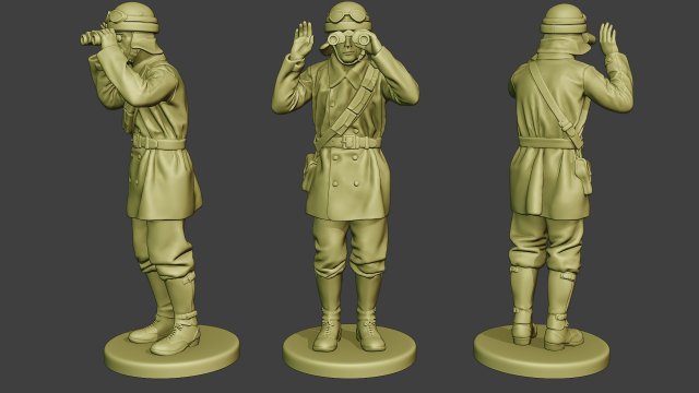 italian tank crew unit ww2 action3 itcu1 Model do druku 3D .c4d .max .obj .3ds .fbx .stl .blend 