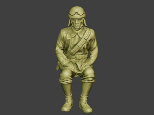 italian tank crew unit ww2 sit2 itcu1 3D Baskı Modeli
