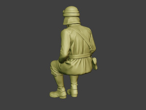 italian tank crew unit ww2 sit2 itcu1 3D Baskı Modeli