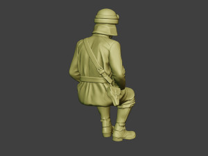 italian tank crew unit ww2 sit2 itcu1 3D Baskı Modeli
