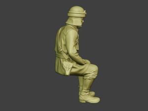 italian tank crew unit ww2 sit2 itcu1 3D Baskı Modeli