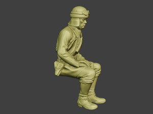 italian tank crew unit ww2 sit2 itcu1 3D Baskı Modeli