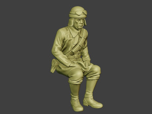 italian tank crew unit ww2 sit2 itcu1 3D Baskı Modeli