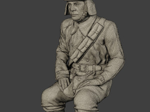 italian tank crew unit ww2 sit2 itcu1 3D Baskı Modeli