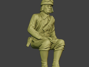 italian tank crew unit ww2 sit2 itcu1 3D Baskı Modeli
