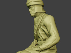 italian tank crew unit ww2 sit2 itcu1 3D Baskı Modeli