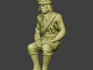 italian tank crew unit ww2 sit2 itcu1 3D Baskı Modeli