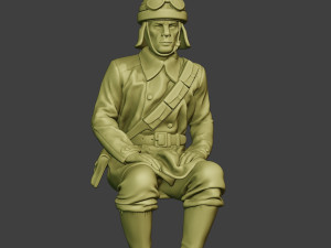 italian tank crew unit ww2 sit2 itcu1 3D Baskı Modeli