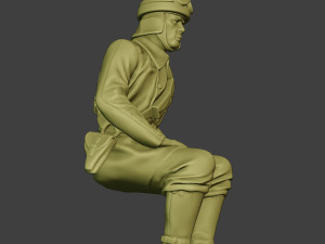 italian tank crew unit ww2 sit2 itcu1 3D Baskı Modeli