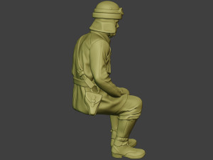 italian tank crew unit ww2 sit2 itcu1 3D Baskı Modeli