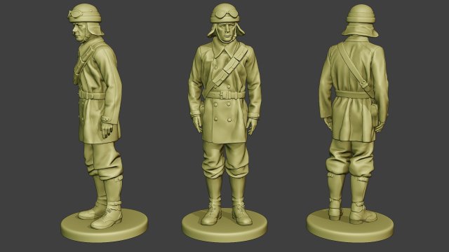 italian tank crew unit ww2 stand2 itcu1 Model do druku 3D .c4d .max .obj .3ds .fbx .stl .blend 