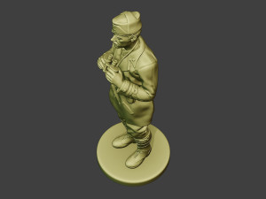 italian tank crew unit ww2 action2 itcu1 Model Cetak 3D