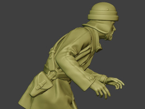 italian tank crew unit ww2 run itcu1 3D-Druckmodell