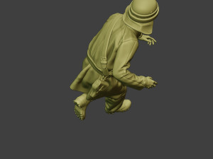 italian tank crew unit ww2 run itcu1 3D-Druckmodell