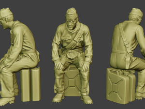 italian tank crew unit ww2 sit itcu1 3D प्रिंट मॉडल