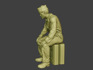 italian tank crew unit ww2 sit itcu1 3D Print Model