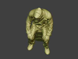italian tank crew unit ww2 sit itcu1 3D Print Model