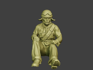 italian tank crew unit ww2 sit3 itcu1 3D-Druckmodell