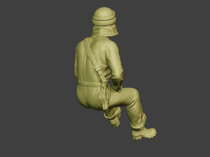 italian tank crew unit ww2 sit4 itcu1 3D Baskı Modeli