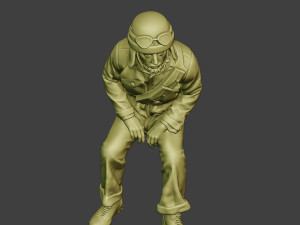 italian tank crew unit ww2 sit4 itcu1 3D Baskı Modeli
