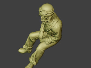 italian tank crew unit ww2 sit4 itcu1 3D Baskı Modeli