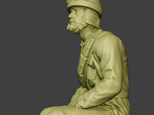 italian tank crew unit ww2 sit4 itcu1 3D Baskı Modeli