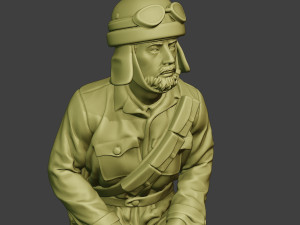 italian tank crew unit ww2 sit4 itcu1 3D Baskı Modeli