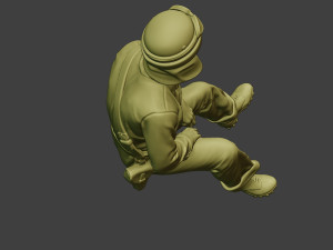italian tank crew unit ww2 sit4 itcu1 3D Baskı Modeli