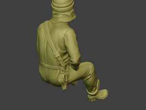 italian tank crew unit ww2 sit4 itcu1 3D Baskı Modeli