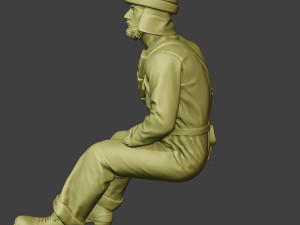italian tank crew unit ww2 sit4 itcu1 3D Baskı Modeli