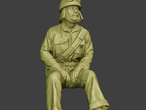 italian tank crew unit ww2 sit4 itcu1 3D Baskı Modeli