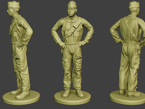 italian tank crew unit ww2 stand itcu1 3Dプリントモデル
