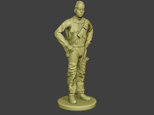 italian tank crew unit ww2 stand itcu1 3D Принт Модель