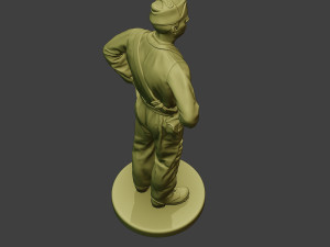 italian tank crew unit ww2 stand itcu1 3D Принт Модель