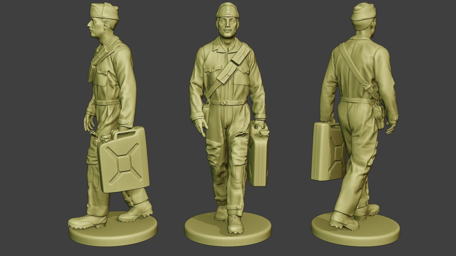 italian tank crew unit ww2 walk itcu1 3D Print Model .c4d .max .obj .3ds .fbx .stl .blend