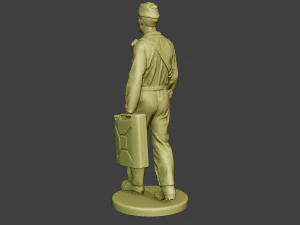 italian tank crew unit ww2 walk itcu1 3D Print Model
