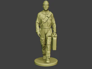 italian tank crew unit ww2 walk itcu1 3D Print Model